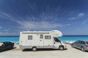 motorhome by the beach