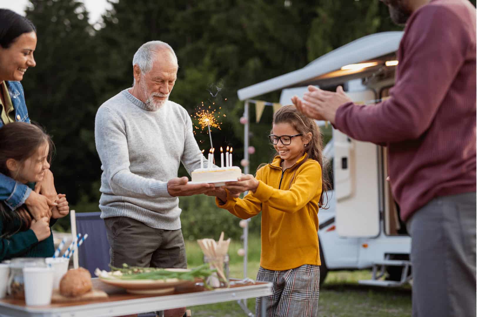 Celebrating your Birthday in a Motorhome or Campervan