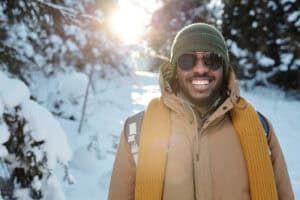 sunglasses in the snow for driving